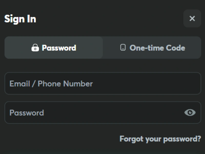 BC.Game Nigeria website login page where user accesses personal account to withdraw funds